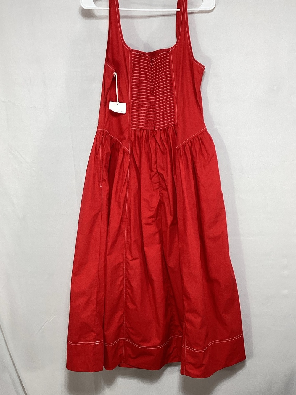 NWT Free Assembly Size Large Women's Red Midi Dress - Picture 4 of 12